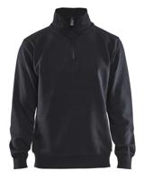 Blåkläder Sweatshirt Jersey 1/2 rits 33651048 | Zwart | Maat S - 7330509352342 Blåkläder Sweatshirt Jersey 1/2 rits 33651048 | Zwart | Maat S - 7330509352342