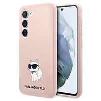 Karl Lagerfeld Choupette Samsung Galaxy S23 5G siliconen hoesje - Roze