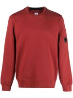 C.P. Company sweat en coton à patch logo - Rouge - thumbnail