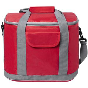 Grote koeltas draagtas/schoudertas - rood - 37 x 29 x 21 cm - 22 liter - Koeltassen