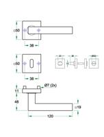 Krukgarn TEC rvs mat WC 8mm