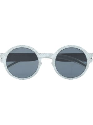 Mykita lunettes de soleil à monture ronde - Blanc
