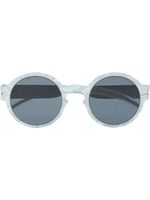 Mykita lunettes de soleil à monture ronde - Blanc