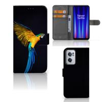 OnePlus Nord CE 2 | Telefoonhoesje | Met pasjeshouder | Papegaai