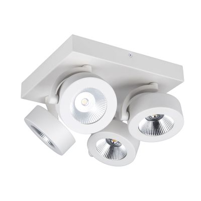 BC0034 LED-opbouwspot 4x10W 2700K Dimbaar Wit