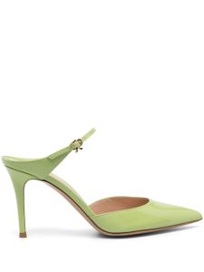 Gianvito Rossi sandales en cuir 85 mm à fini verni - Vert