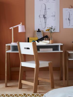 Juniorbureau ARCHITECT wit/licht hout