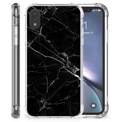Apple iPhone Xr Anti-Shock Hoesje Marmer Zwart - Origineel Cadeau Vader Apple iPhone Xr Anti-Shock Hoesje Marmer Zwart - Origineel Cadeau Vader