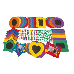 Colorations versier je eigen foam fotolijstje met zelfklevende foamstickers, set van 36