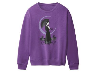 Kinder hoodie of trui Wednesday (Lila, 134/140)