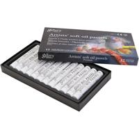 Gallery Oliepastel, L: 7 cm, d 11 mm, dikte 11 mm, wit, 12 stuk/ 1 doos Gallery Oliepastel, L: 7 cm, d 11 mm, dikte 11 mm, wit, 12 stuk/ 1 doos