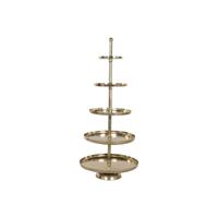 Fruitschaal Home ESPRIT Gouden Aluminium 65 X 65 X 148 cm