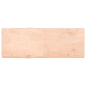 Tafelblad natuurlijke rand 160x60x4 cm massief eikenhout