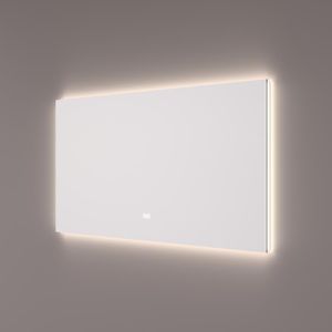 Badkamerspiegel SPV12500 | 90x70 cm | Rechthoek | Indirecte LED verlichting | Touch button | Met spiegelverwarming