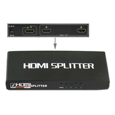 2 Poorts 1080P HDMI Splitter 1.3 Versie schakelaar ondersteunt HD TV / Xbox 360 / PS3 etc