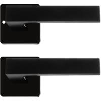 Ruhhy Deurhendel set - 6x stuks - mat zwart - ijzer - L14 cm - deurgreep - deurkruk Ruhhy Deurhendel set - 6x stuks - mat zwart - ijzer - L14 cm - deurgreep - deurkruk