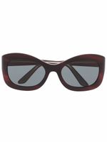 Oliver Peoples lunettes de soleil Edina à monture papillon - Rouge