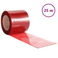 vidaXL Deurgordijn 200x1,6 mm 25 m PVC rood