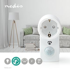 Nedis PIRWI10WT bewegingsmelder Passieve infraroodsensor (PIR) Bedraad Muur Wit