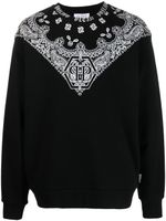 Philipp Plein sweat imprimé à encolure ras du cou - Noir - thumbnail