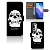 Telefoonhoesje met Naam OPPO Find X3 Neo 5G Skull Eyes