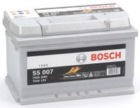 Bosch auto accu S5007 - 74Ah - 750A - voor voertuigen zonder start-stopsysteem S5007 - thumbnail