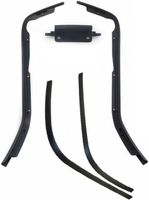 Edge sierstripset beenschild en treeplank primavera, sprint 5 delig mat zwart