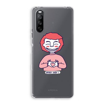 Hartje: Sony Xperia 10 III Transparant Hoesje
