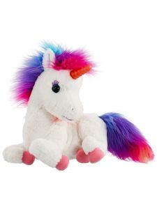 Animagic knuffel Rainbow eenhoorn 24 cm multicolor