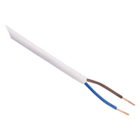 Q-Link Huishoudsnoer | VMVS | Belastbaar tot 1200W | 2 x 0.75 mm² | 100 m | Wit - 01.265.40