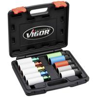 Vigor VIGOR V6312/10 Slagadapter Vierkant, 1/2 (12.5 mm) 10-delig