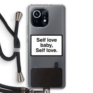 Self love: Xiaomi Mi 11 Transparant Hoesje met koord