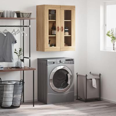 Wandkast 69,5x34x90 cm sonoma eikenkleurig