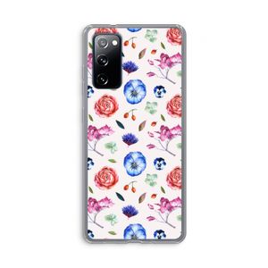 Bloemetjes: Samsung Galaxy S20 FE / S20 FE 5G Transparant Hoesje