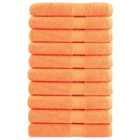 VidaXL Saunadoeken solund 10 st 600 g/m² 80x200 cm oranje