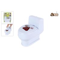 Poo toilet met drol waterspuitend 10cm