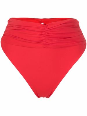 Magda Butrym bas de bikini à taille haute - Rouge