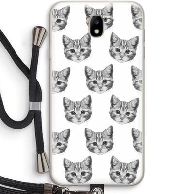 Kitten: Samsung Galaxy J7 (2017) Transparant Hoesje met koord