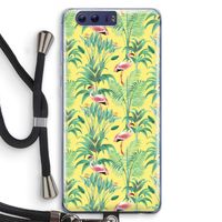 Flamingo party: Honor 9 Transparant Hoesje met koord