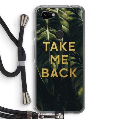 Take me back: Pixel 3a Transparant Hoesje met koord