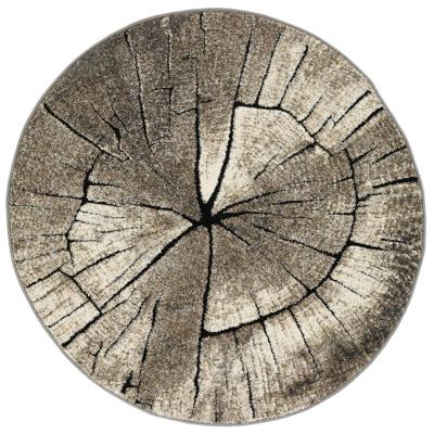 Boomstam Design Vloerkleed - Ibiza 605-95 Earth - Beige-Grijs-Ø 160 cm
