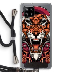 Tiger and Rattlesnakes: Samsung Galaxy A42 5G Transparant Hoesje met koord