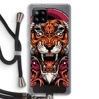 Tiger and Rattlesnakes: Samsung Galaxy A42 5G Transparant Hoesje met koord