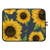 Sunflower and bees: Laptop sleeve 15 inch