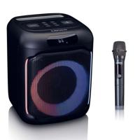 LENCO PA-101BK - Bluetooth® Party Speaker met LED-lichteffecten - 100W RMS, USB, 14 uur batterijduur - Zwart