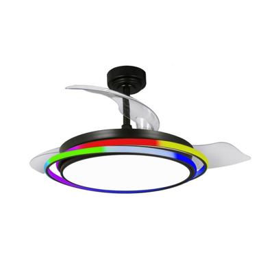 CristalRecord Plafondventilator Antila Ø 106 cm RGB zwart