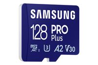 Samsung PRO Plus 128GB (2023) microSDXC + SD Adapter Micro SD-kaart Blauw - thumbnail