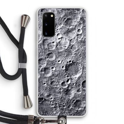 Maanlandschap: Samsung Galaxy S20 Transparant Hoesje met koord