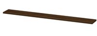 INK wandplank in houtdecor 3,5cm dik variabele maat voor hoek opstelling inclusief blinde bevestiging 180-275x35x3,5cm, koper eiken