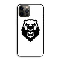 Angry Bear (white): iPhone 12 Pro Max Biologisch afbreekbaar hoesje